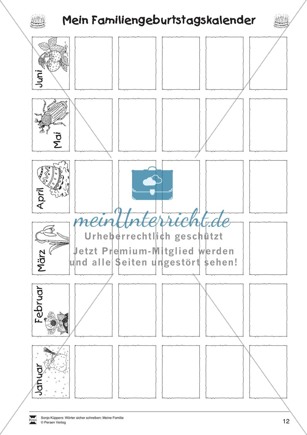 Wortschatzarbeit: Meine Familie Preview 13