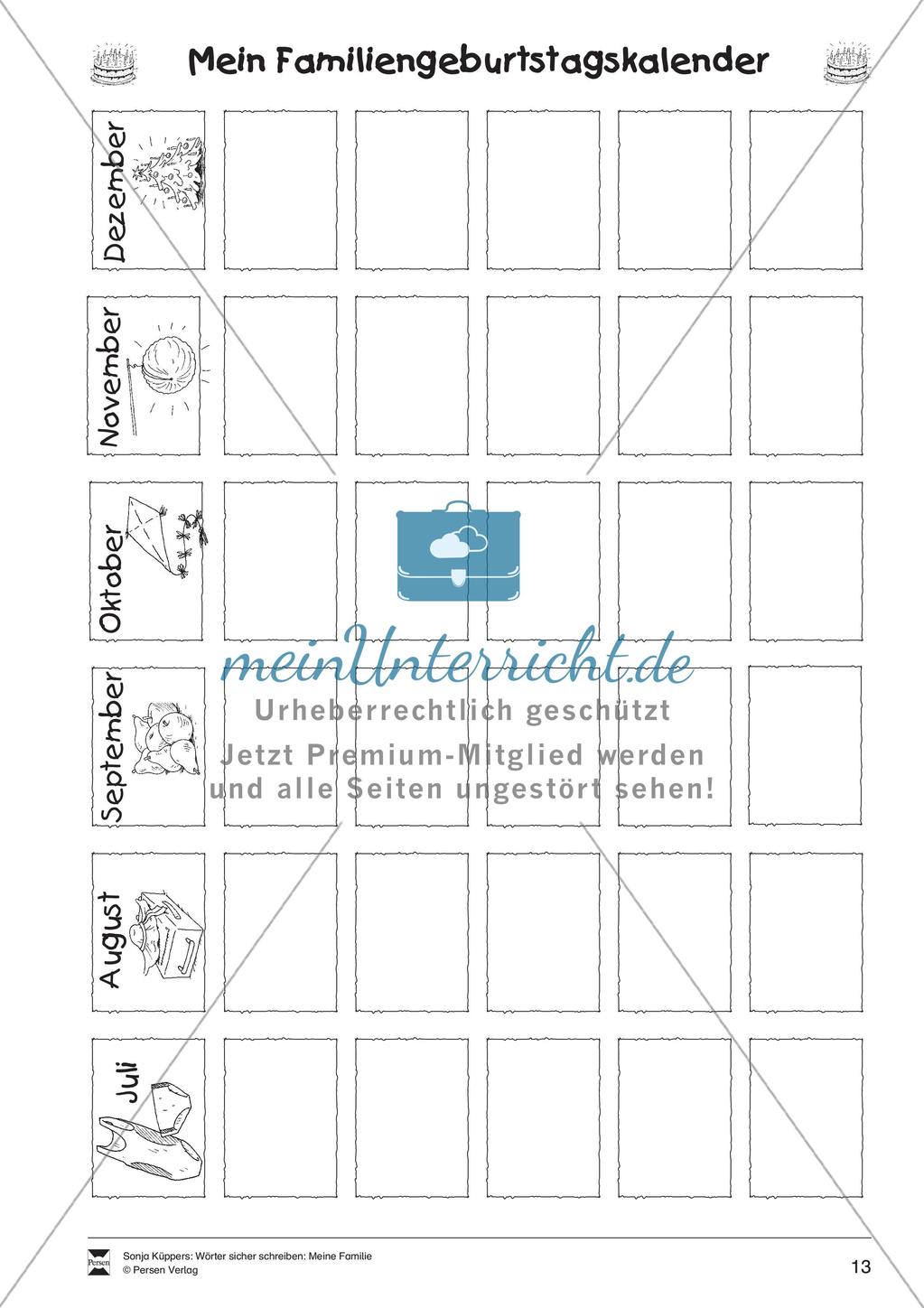 Wortschatzarbeit: Meine Familie Preview 14