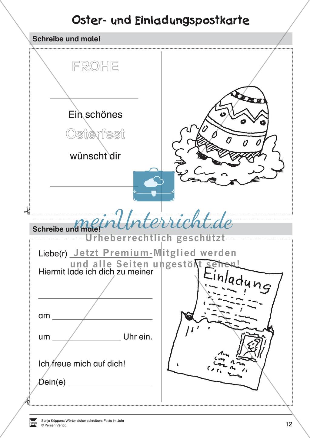 Wortschatzarbeit: Feste im Jahr Preview 13