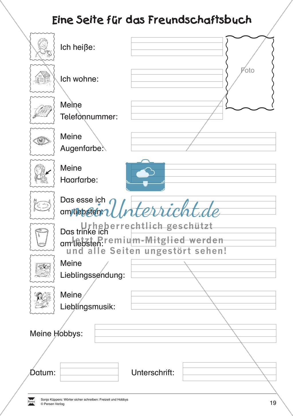 Wortschatzarbeit: Freizeit und Hobbys Preview 20