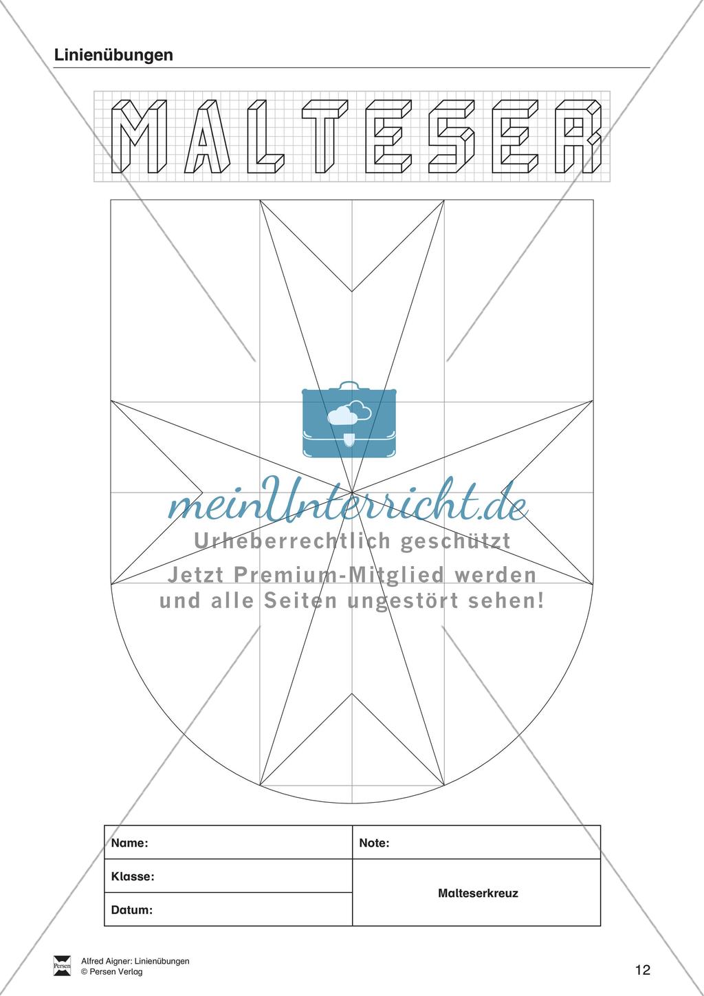 Übungen zum Technischen Zeichnen: Linien Preview 14