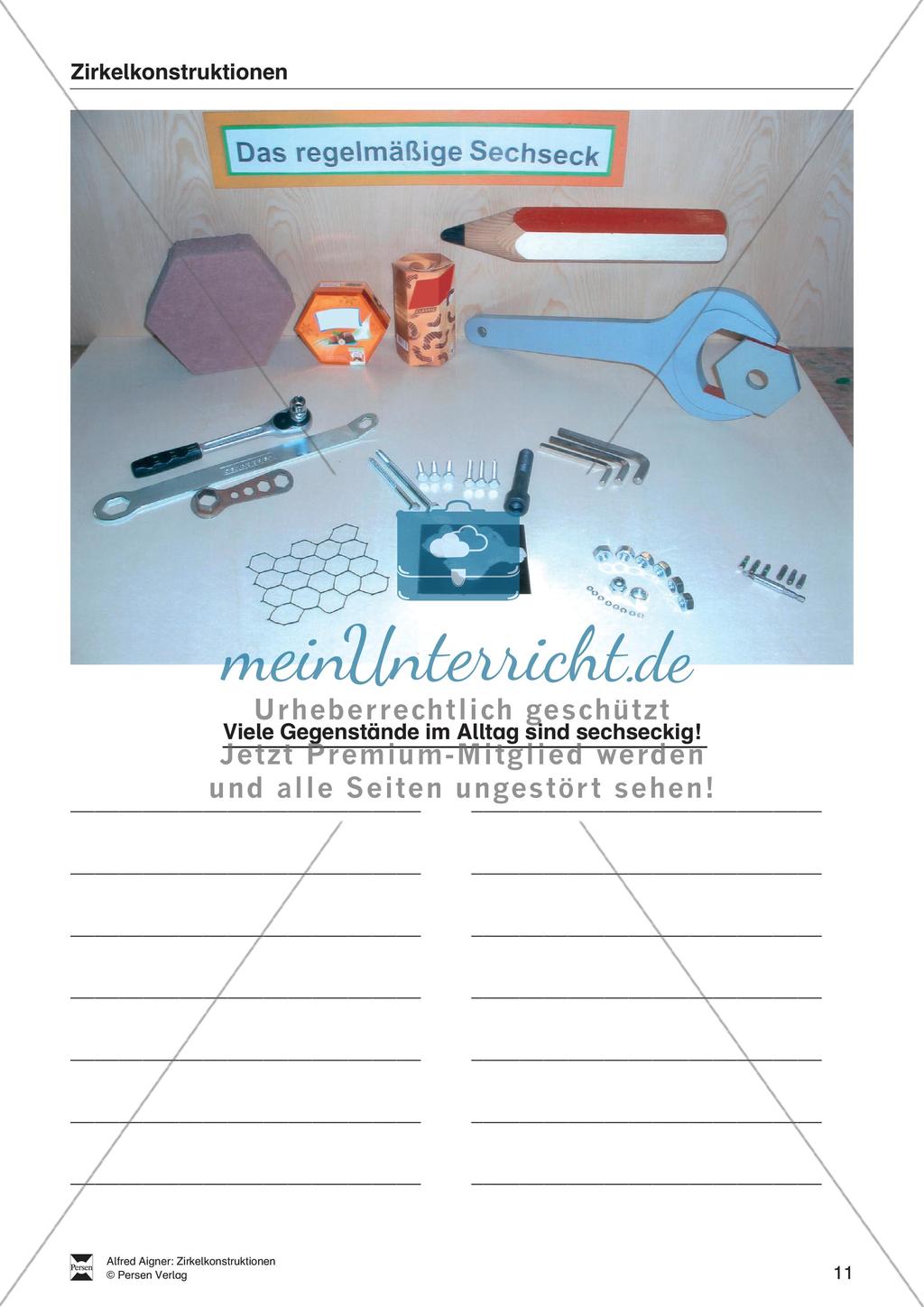 Übungen zum Technischen Zeichnen: Zirkelkonstruktionen Preview 13