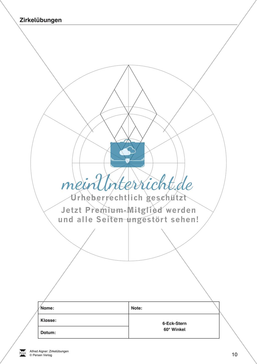 Übungen zum Technischen Zeichnen: Zirkelübungen Preview 12