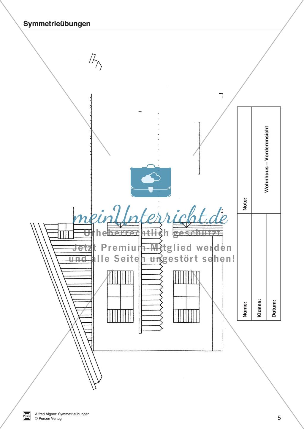 Übungen zum Technischen Zeichnen: Symmetrie Preview 7