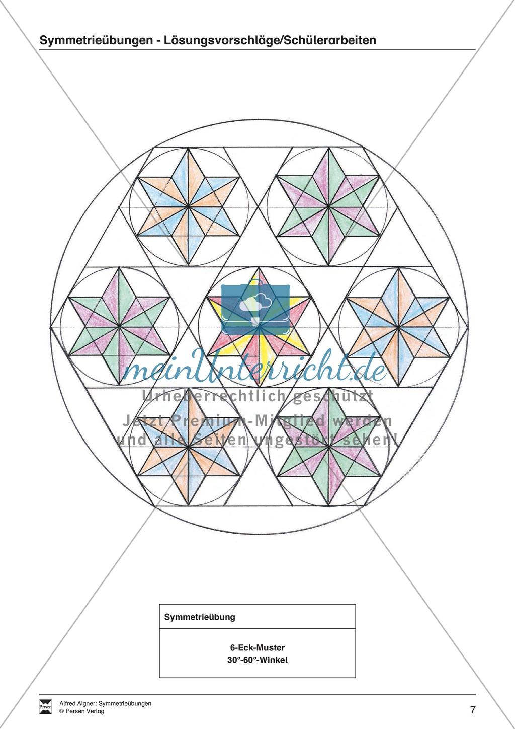 Übungen zum Technischen Zeichnen: Symmetrie Preview 9