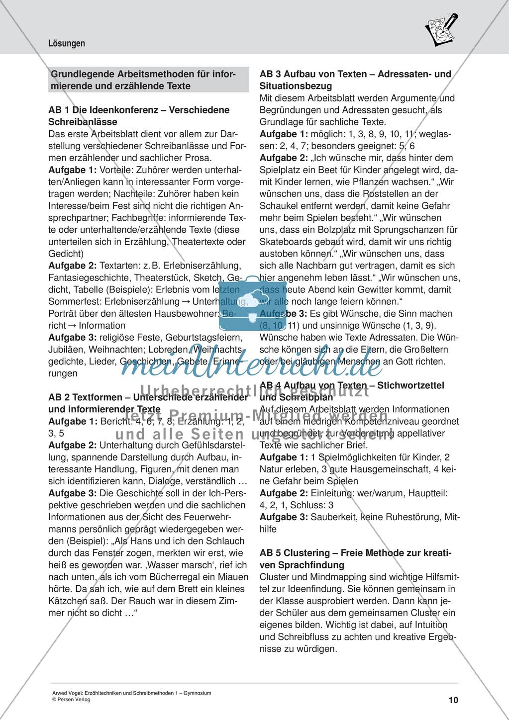 Grundlagen von Erzähltechniken und Schreibmethoden Preview 12
