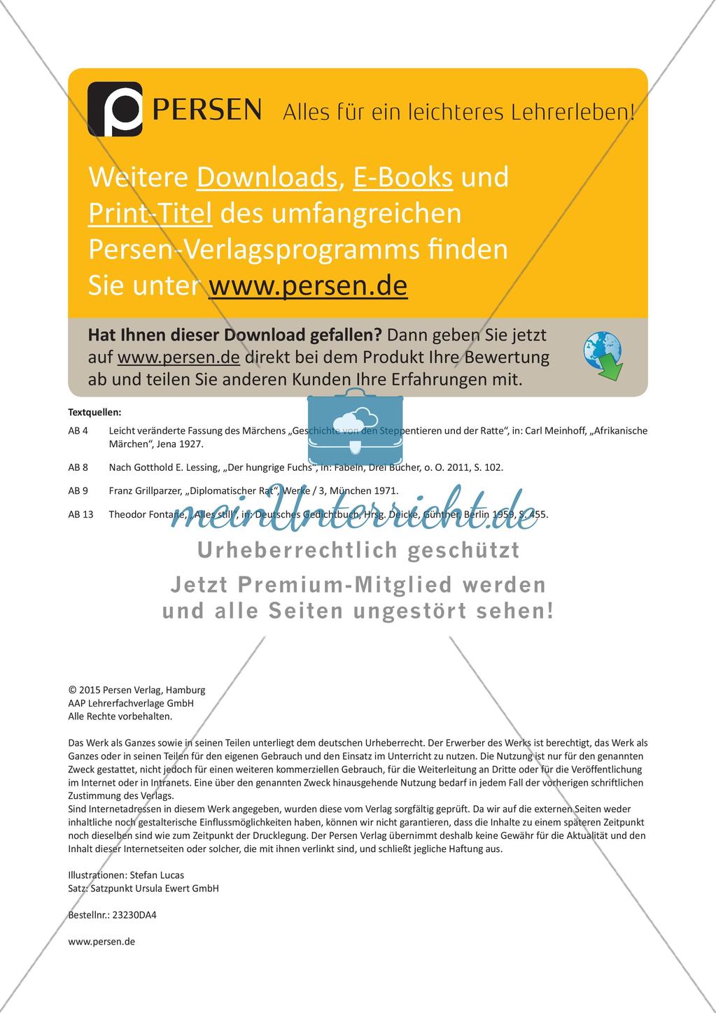 Kreativer Umgang mit literarischen Texten Preview 21