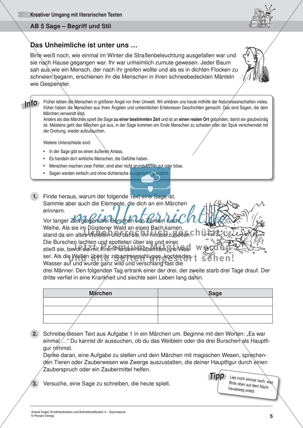 Kreativer Umgang mit literarischen Texten Preview 7