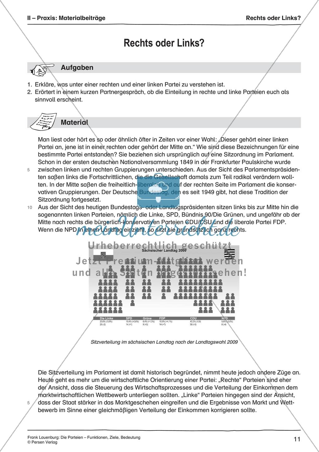 Die Parteien: Funktionen, Ziele, Bedeutung Preview 13
