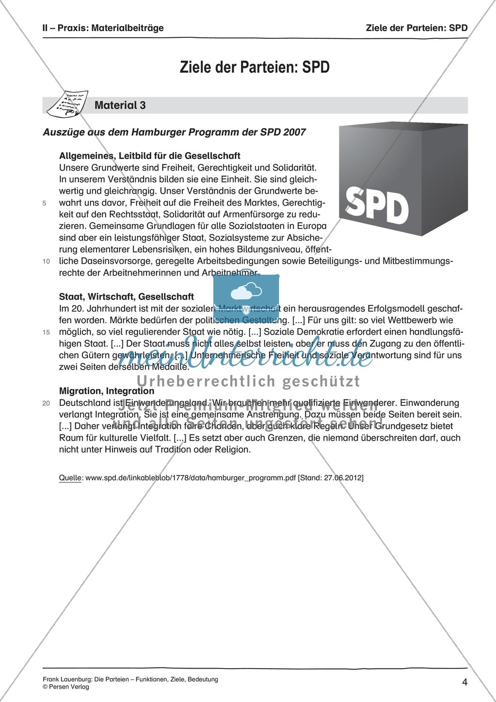 Die Parteien: Funktionen, Ziele, Bedeutung Preview 6