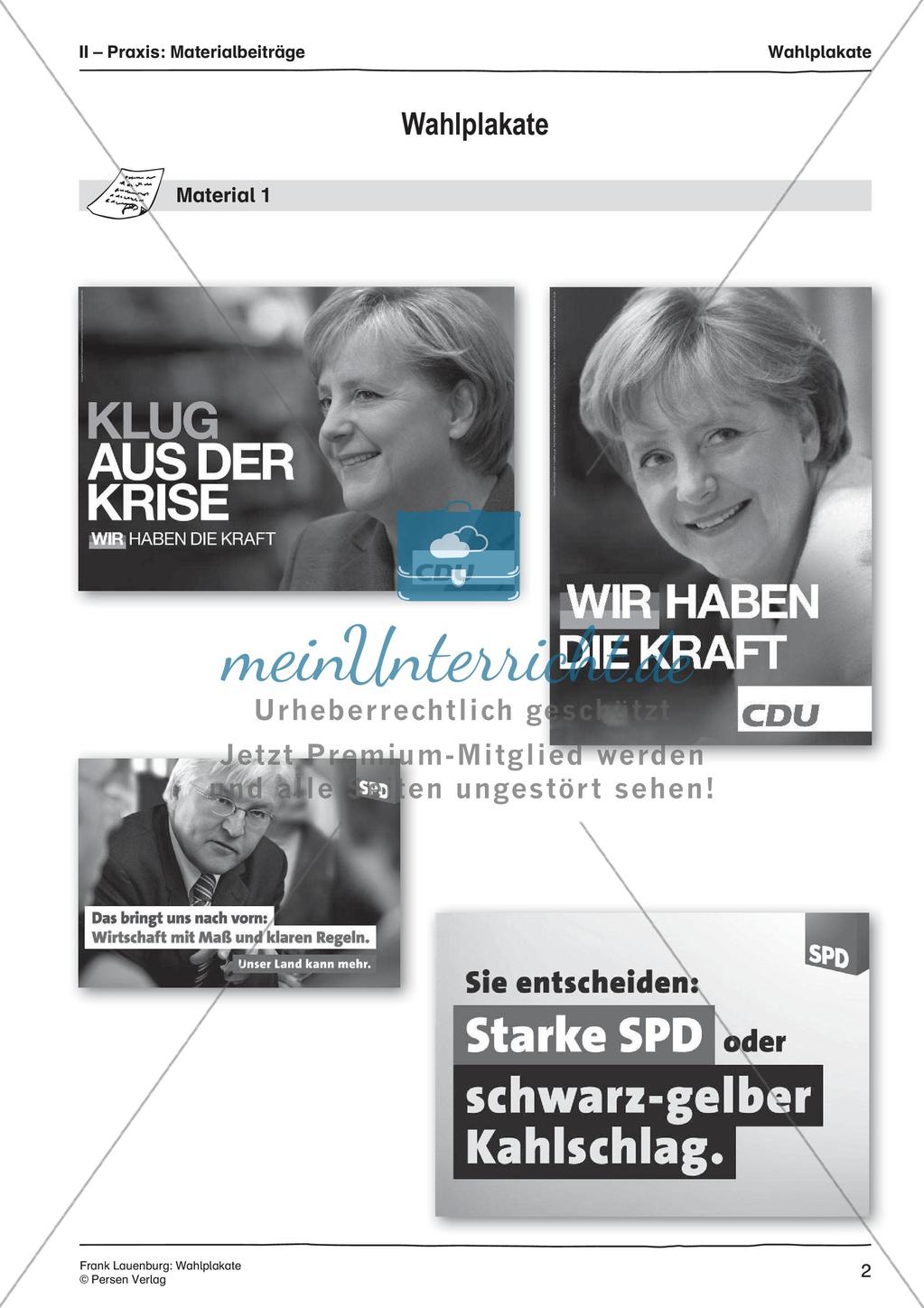 Parteien: Wahlplakate Preview 4