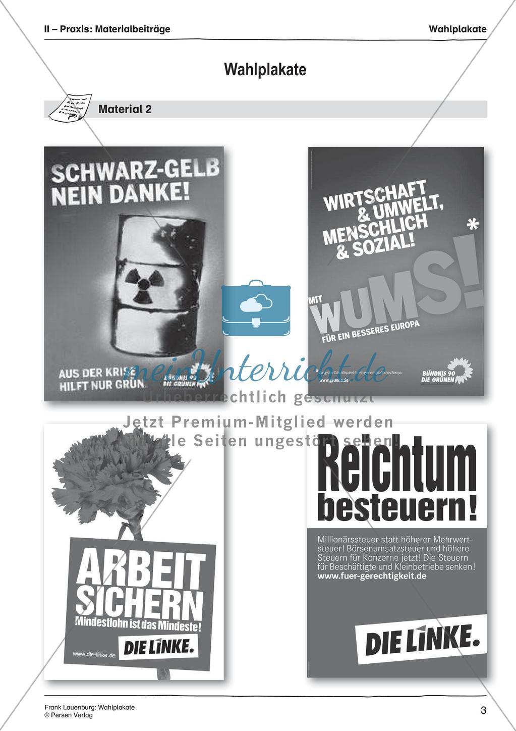 Parteien: Wahlplakate Preview 5