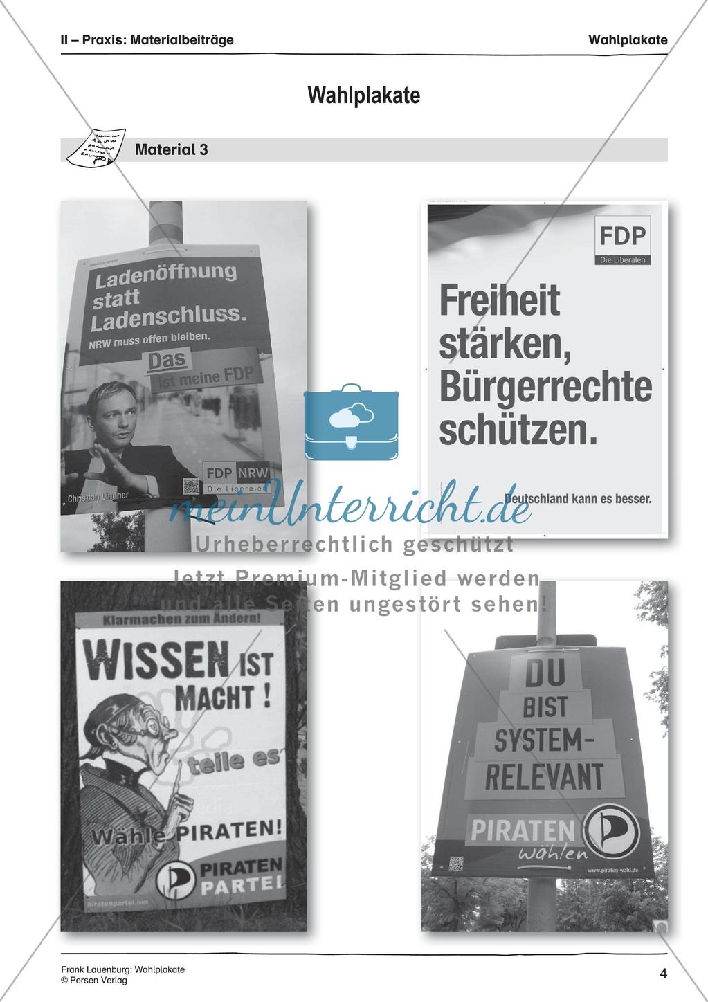 Parteien: Wahlplakate Preview 6