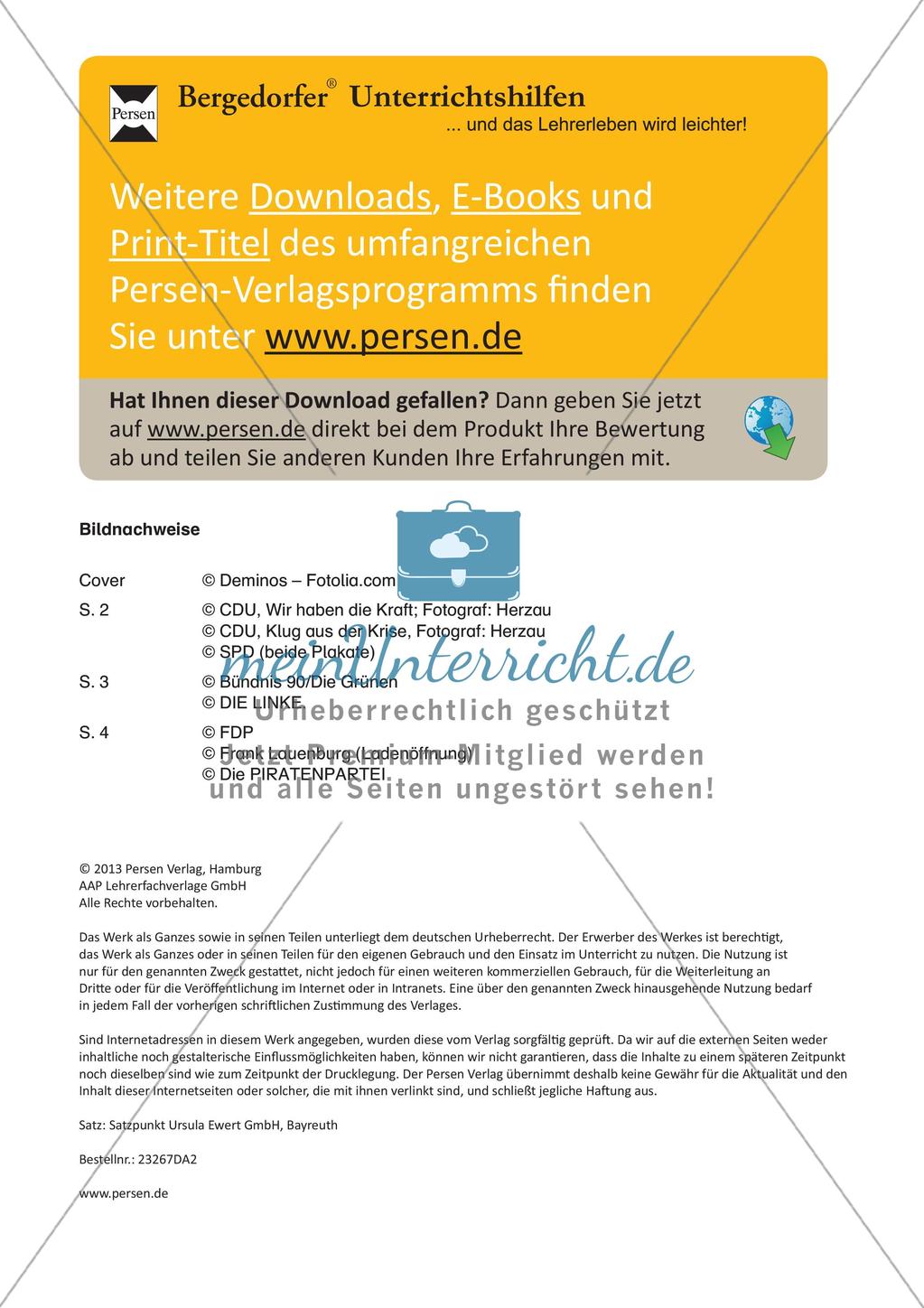 Parteien: Wahlplakate Preview 7