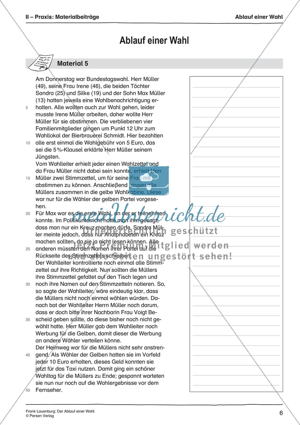 Der Ablauf einer Wahl Preview 8