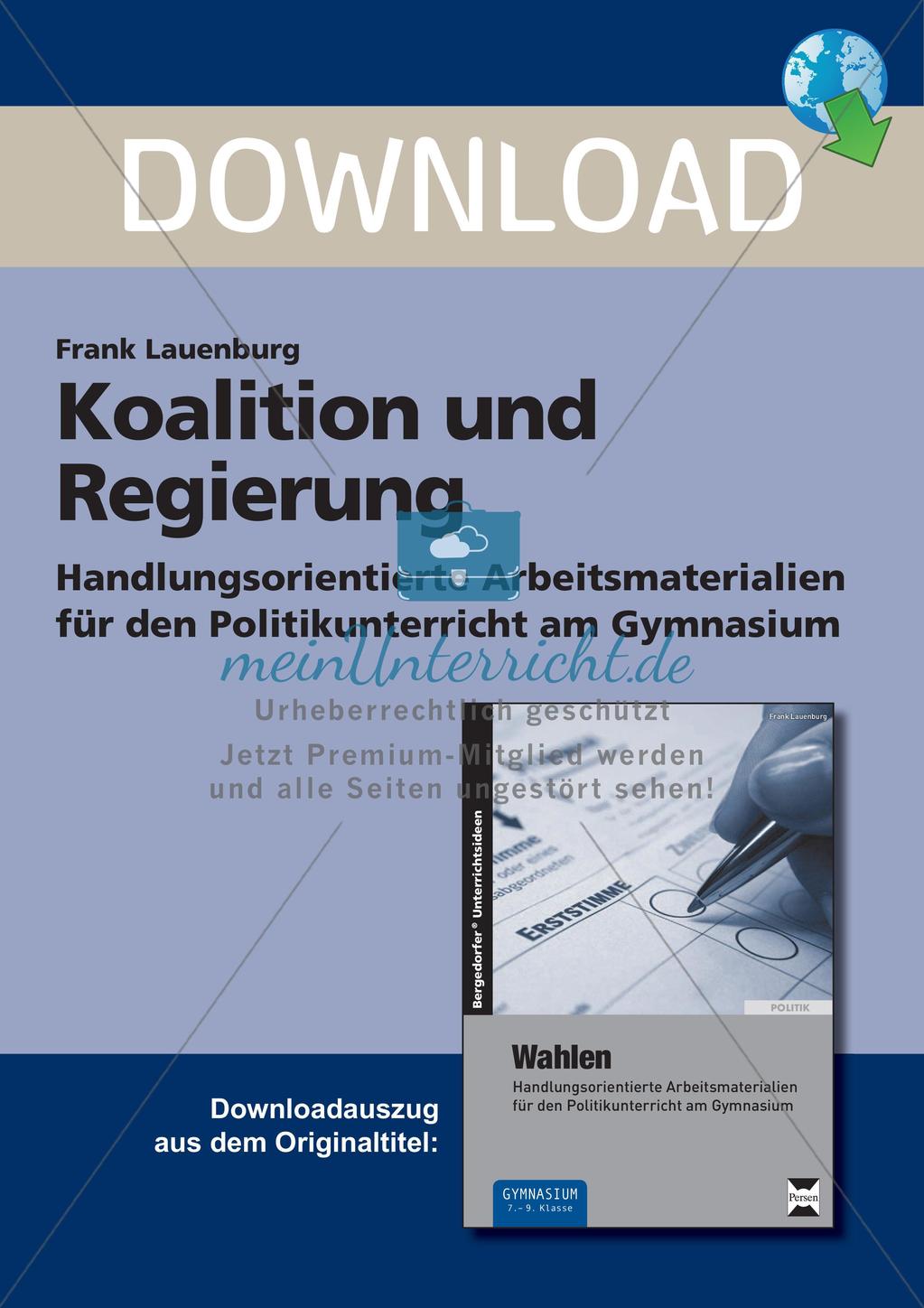 Koalition und Regierung Preview 1