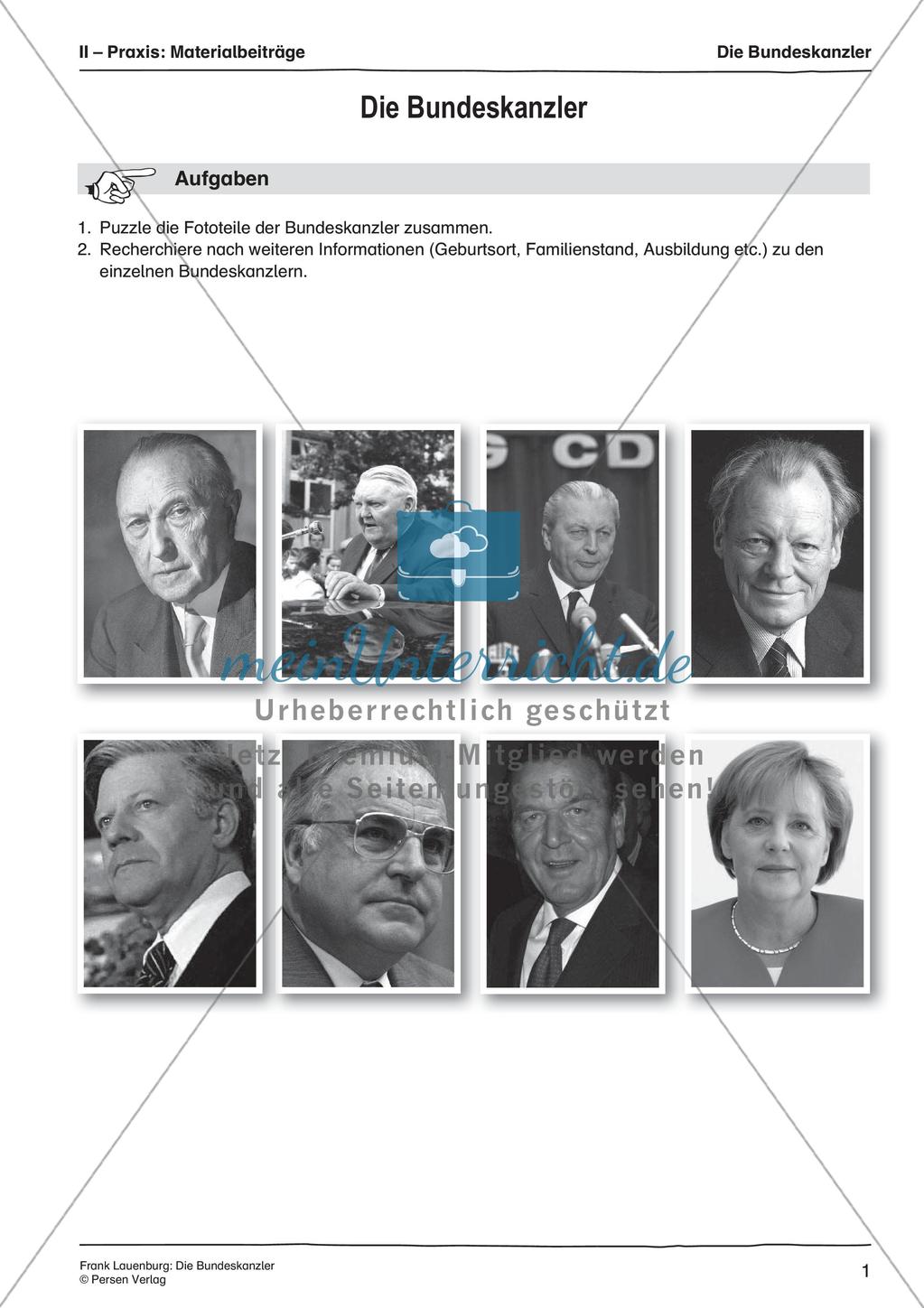 Die Bundeskanzler der Bundesrepublik Deutschland Preview 3