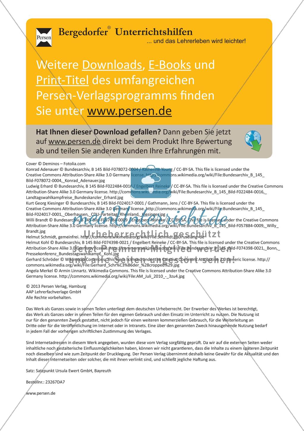 Die Bundeskanzler der Bundesrepublik Deutschland Preview 6