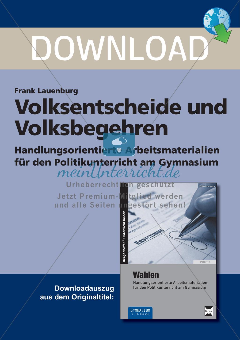 Volksentscheide und Volksbegehren Preview 1