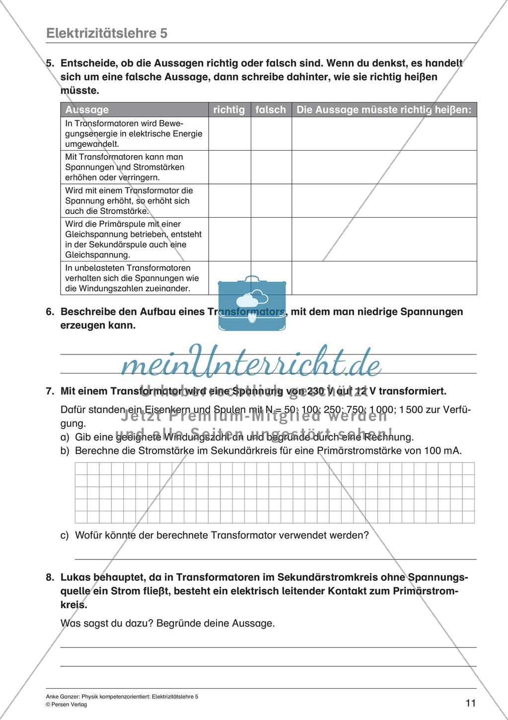 Elektrizitätslehre Preview 13