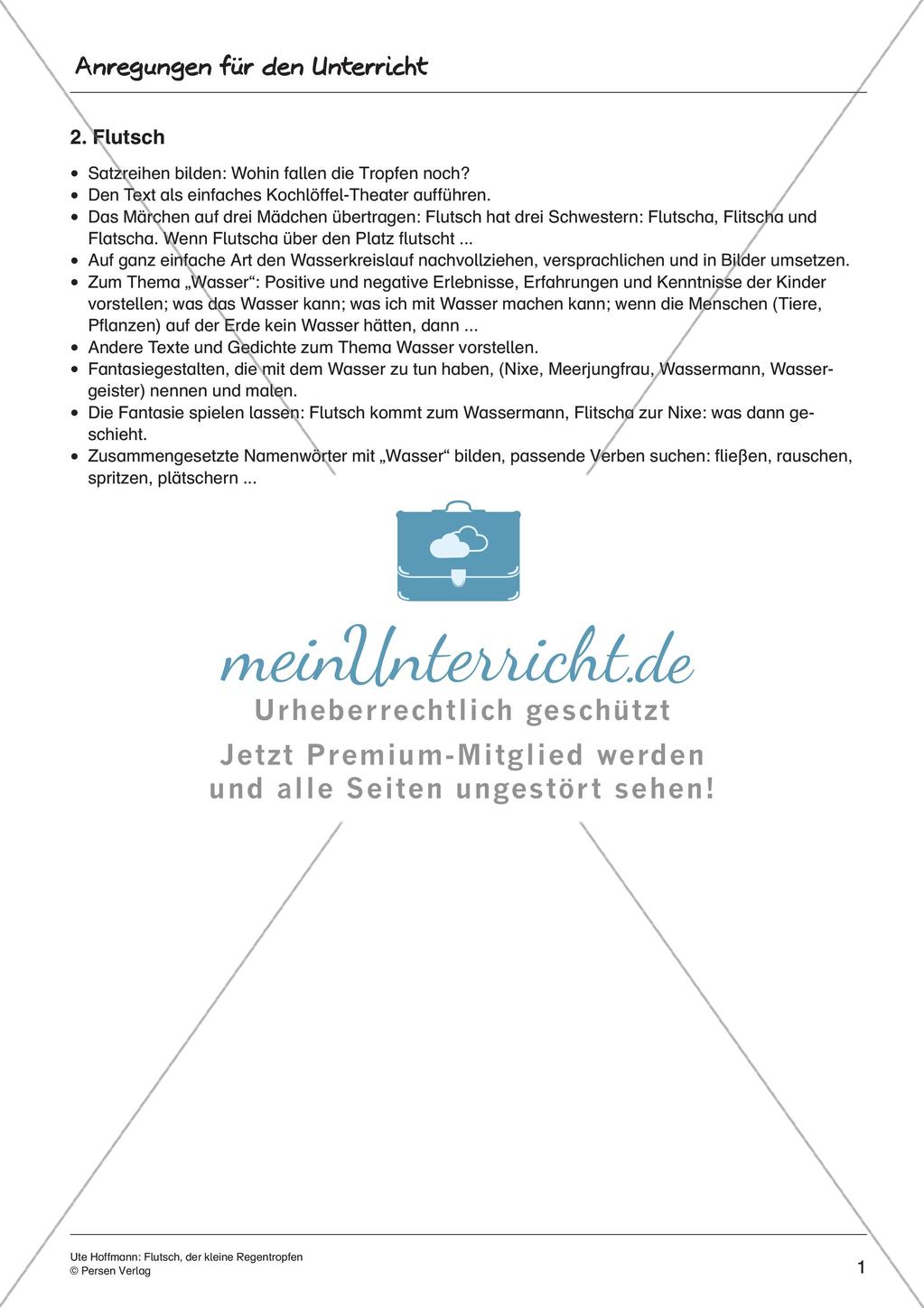 Märchen: Flutsch, der kleine Regentropfen Preview 3
