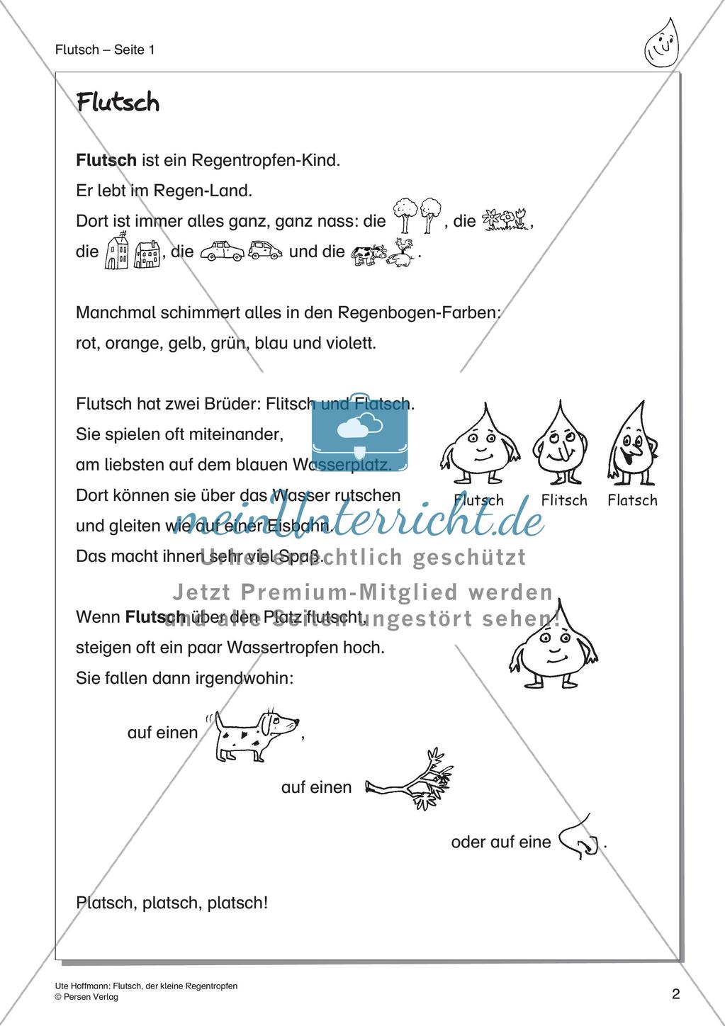 Märchen: Flutsch, der kleine Regentropfen Preview 4