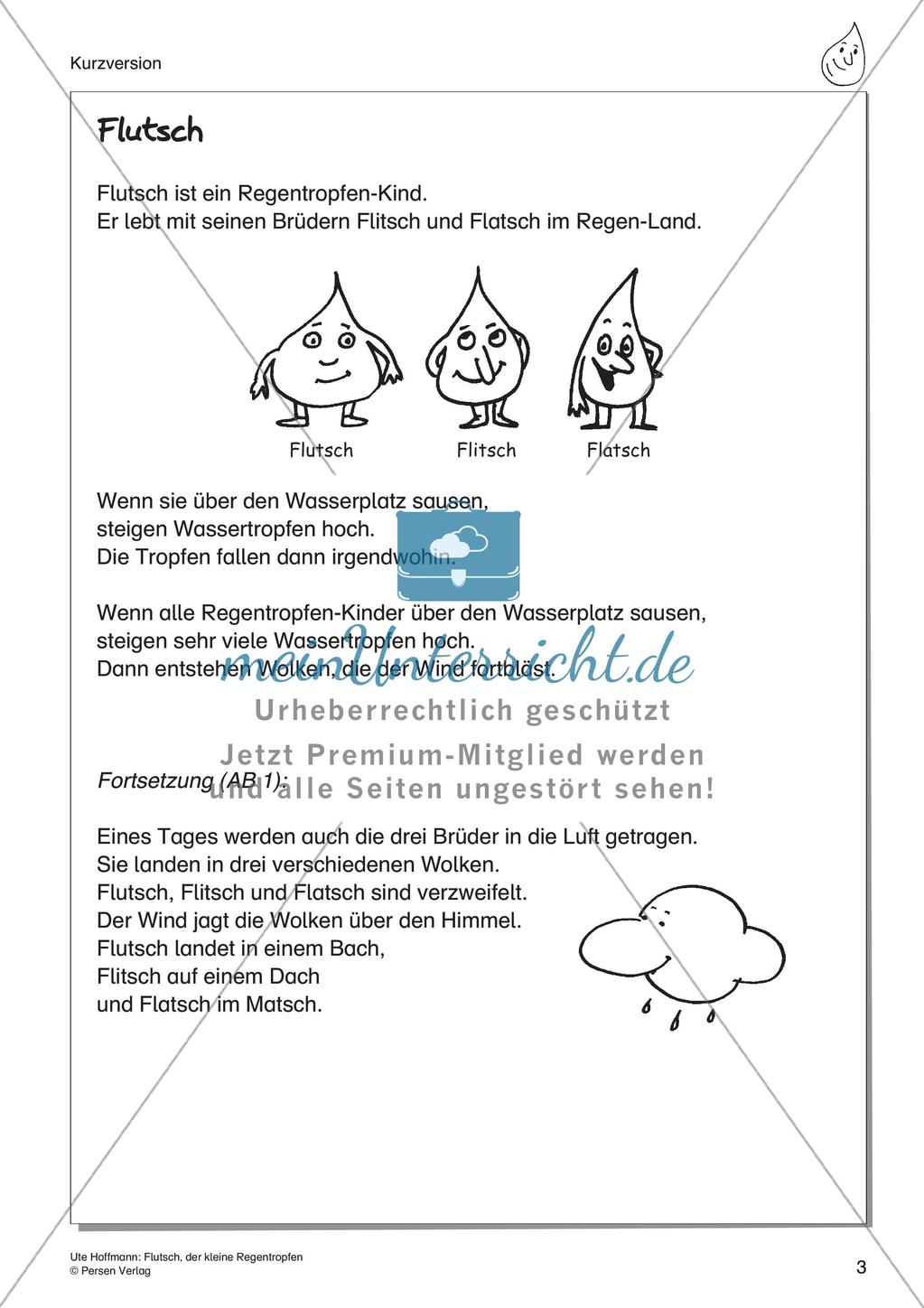 Märchen: Flutsch, der kleine Regentropfen Preview 5