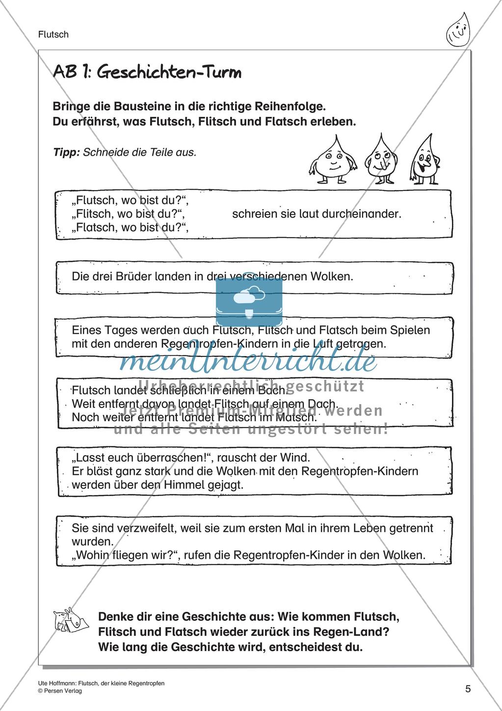 Märchen: Flutsch, der kleine Regentropfen Preview 7