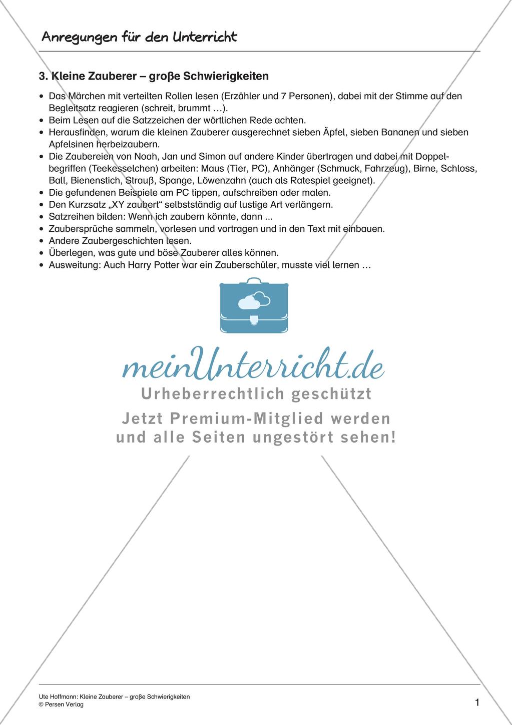 Märchen: Kleine Zauberer - große Schwierigkeiten Preview 3