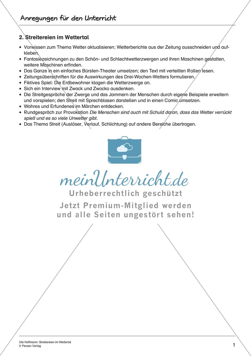 Neue Märchen: Streitereien im Wettertal Preview 3