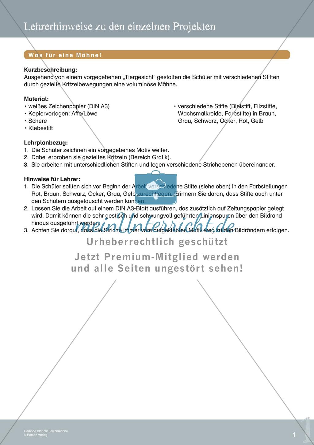 Miniprojekt: Löwenmähne Preview 3