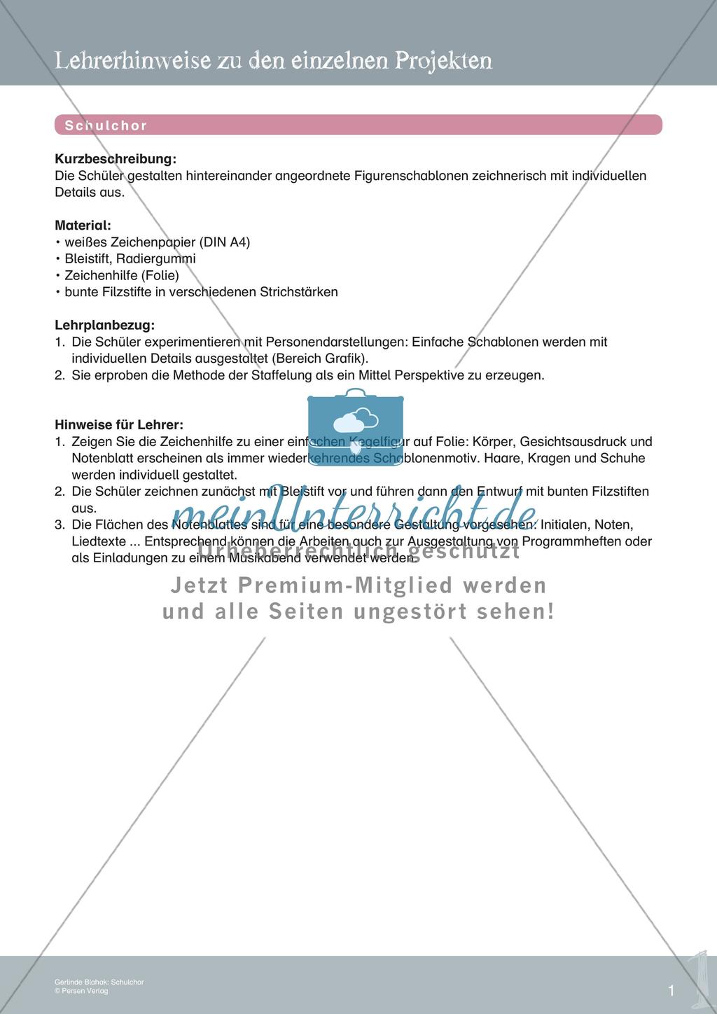 Künstlerische Miniprojekte: Schulchor Preview 3