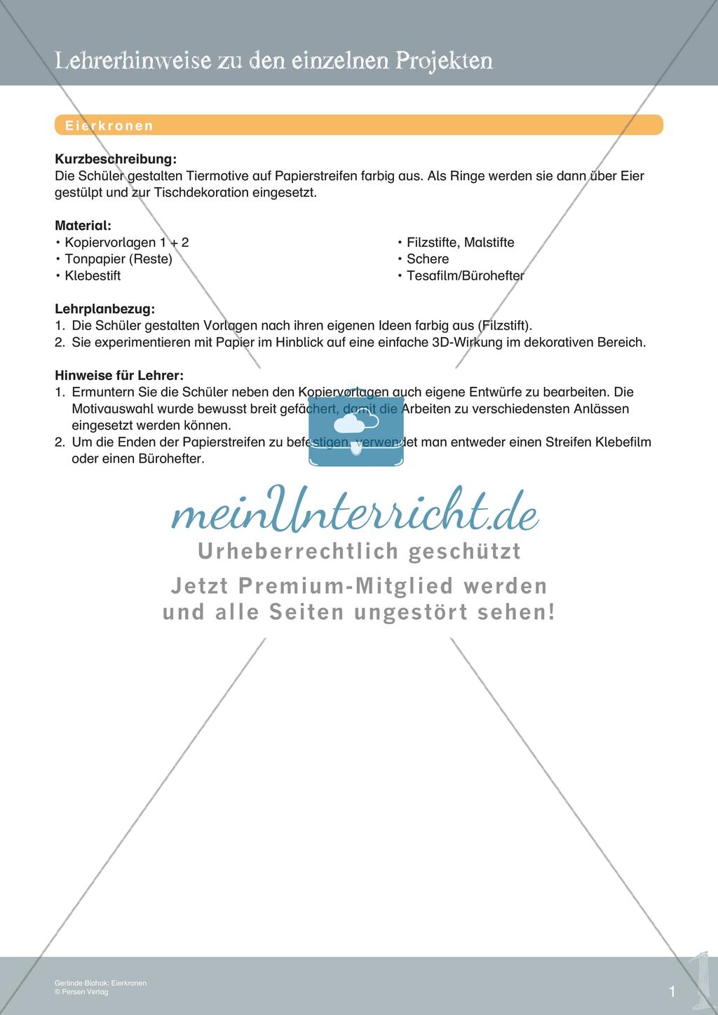 Künstlerische Miniprojekte: Eierkronen Preview 3