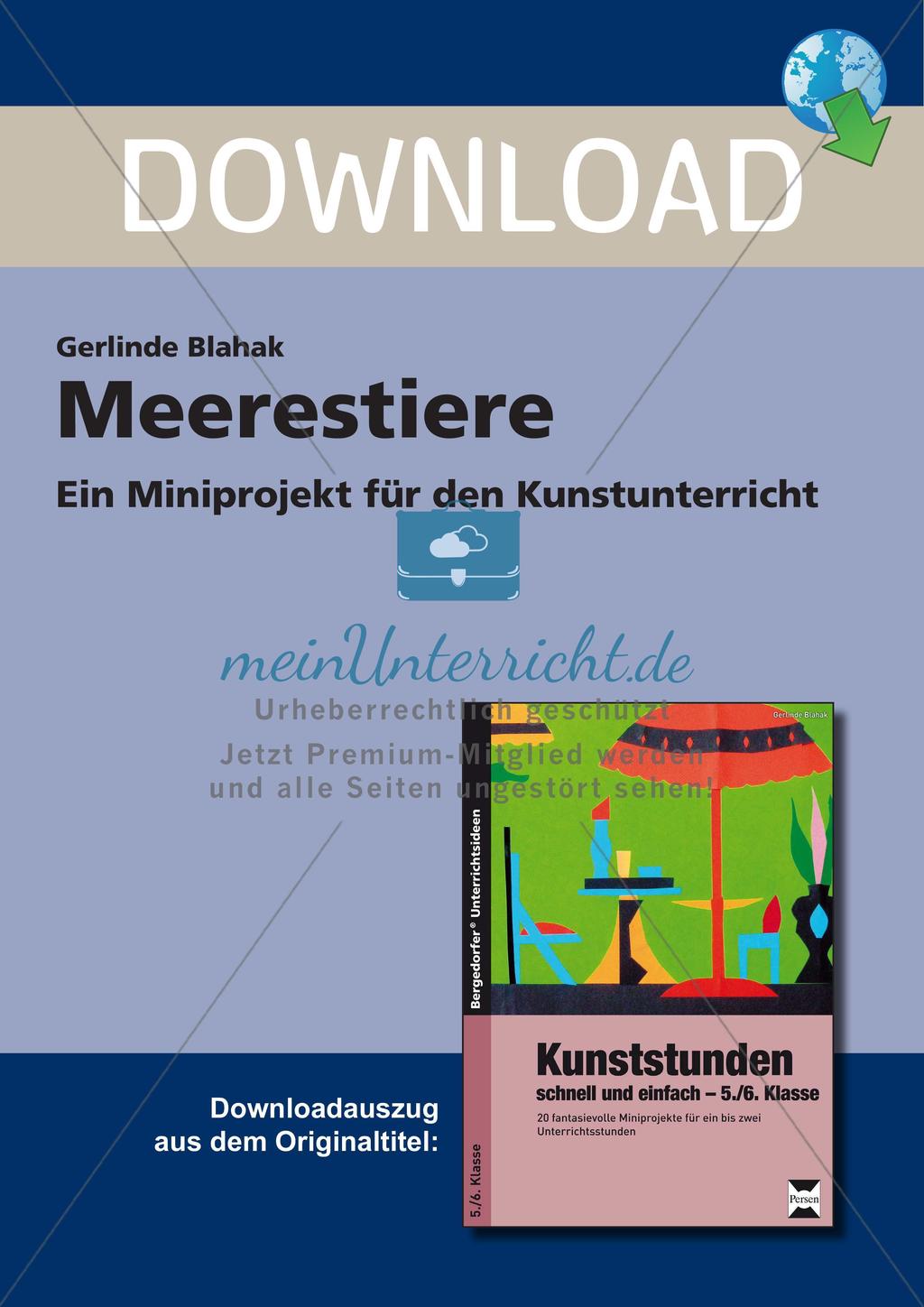 Künstlerische Miniprojekte: Meerestiere Preview 1