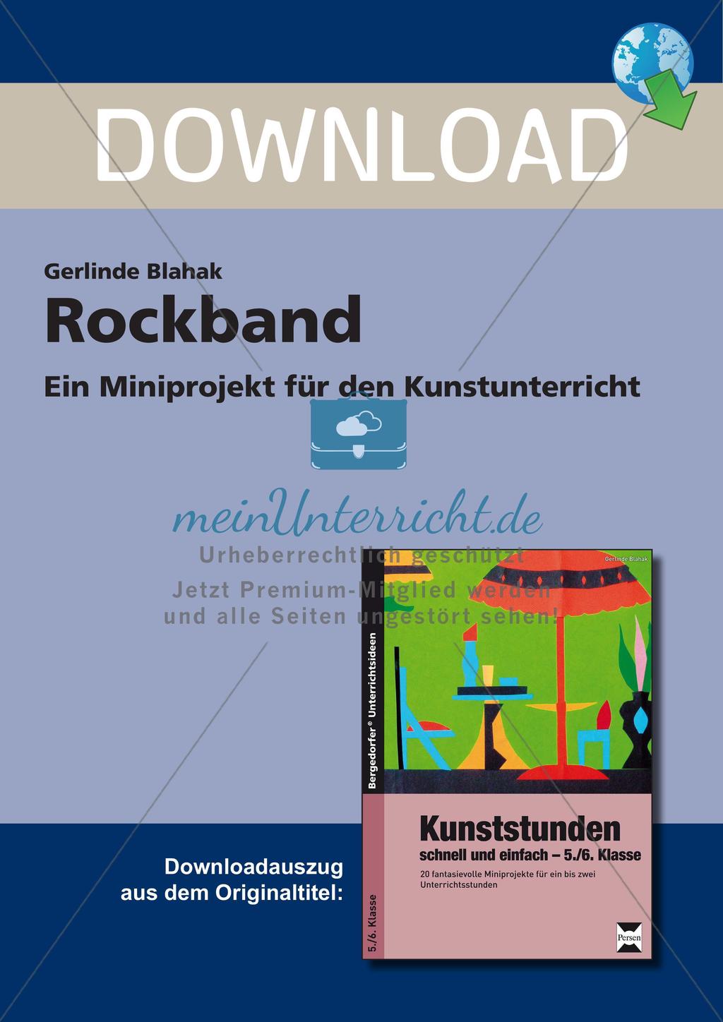 Künstlerische Miniprojekte: Rockband Preview 1