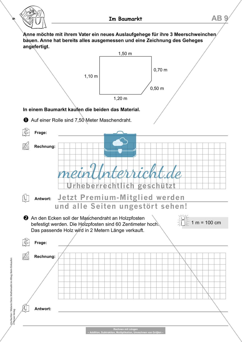 Sachaufgaben: Beim Einkaufen Preview 11