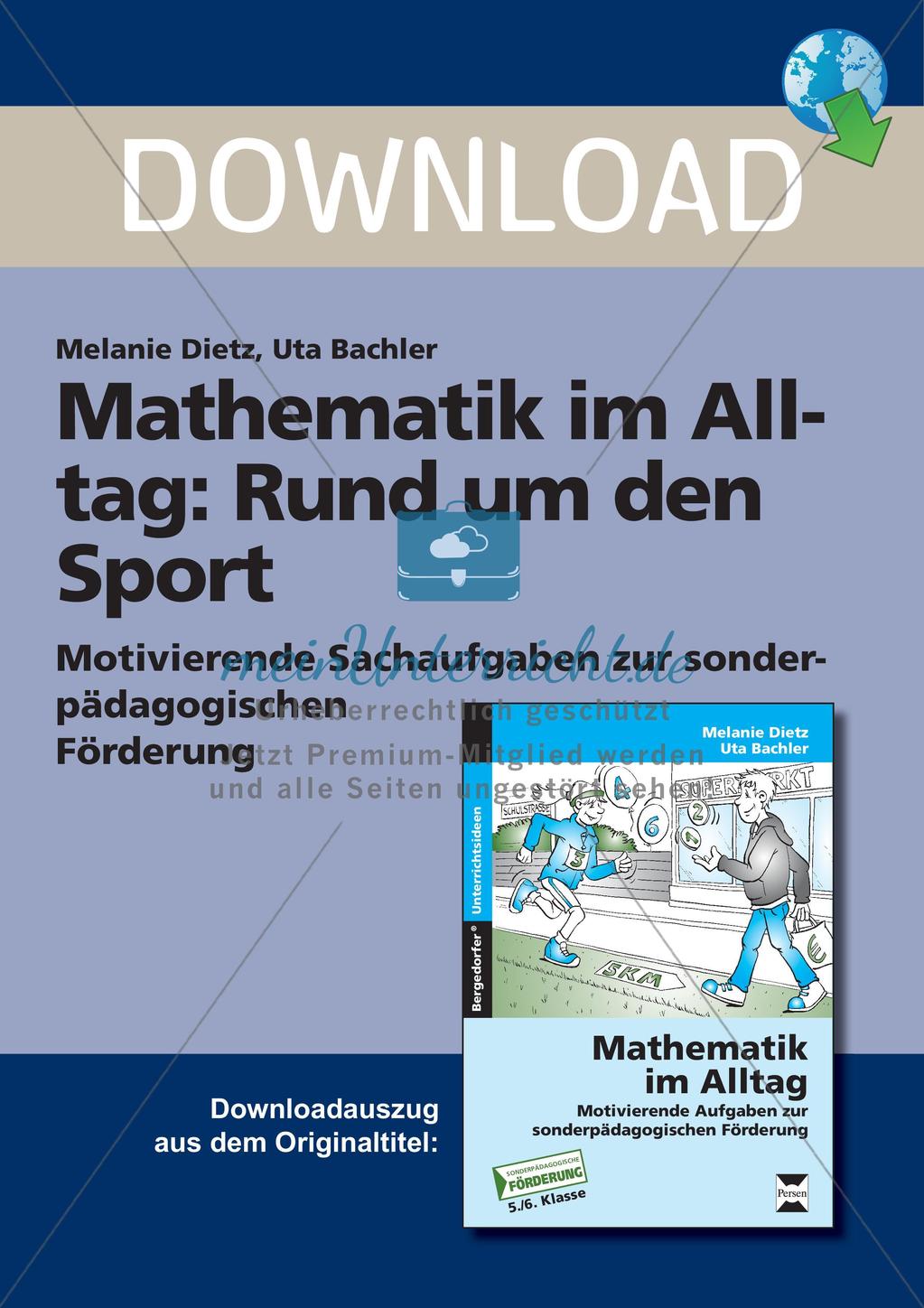 Sachaufgaben rund um den Sport Preview 1