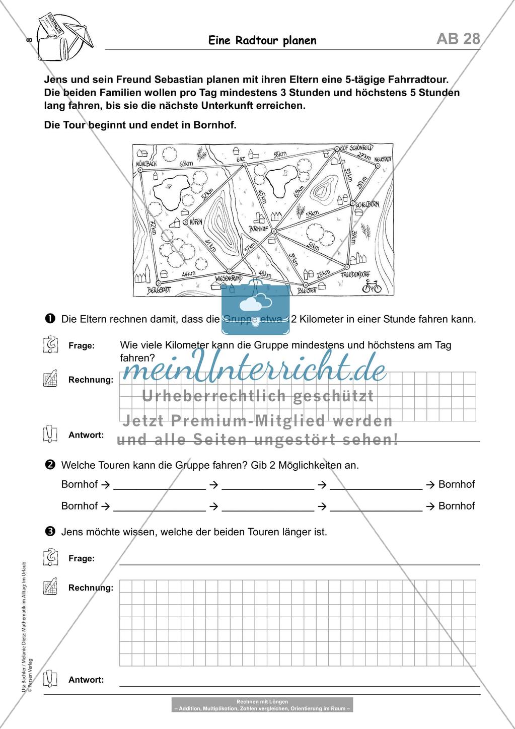 Sachaufgaben: Im Urlaub Preview 10