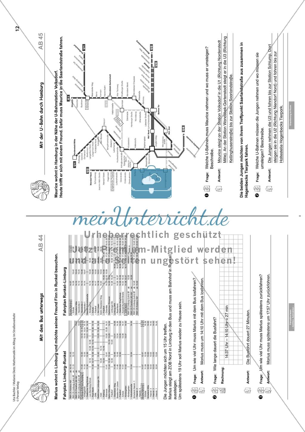 Sachaufgaben: Im Straßenverkehr Preview 14