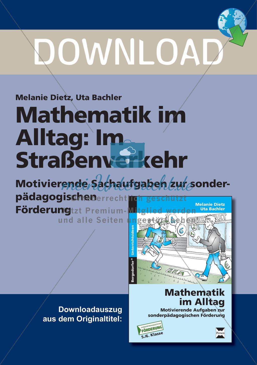 Sachaufgaben: Im Straßenverkehr Preview 1