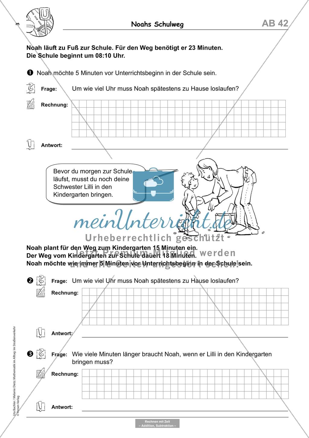 Sachaufgaben: Im Straßenverkehr Preview 5