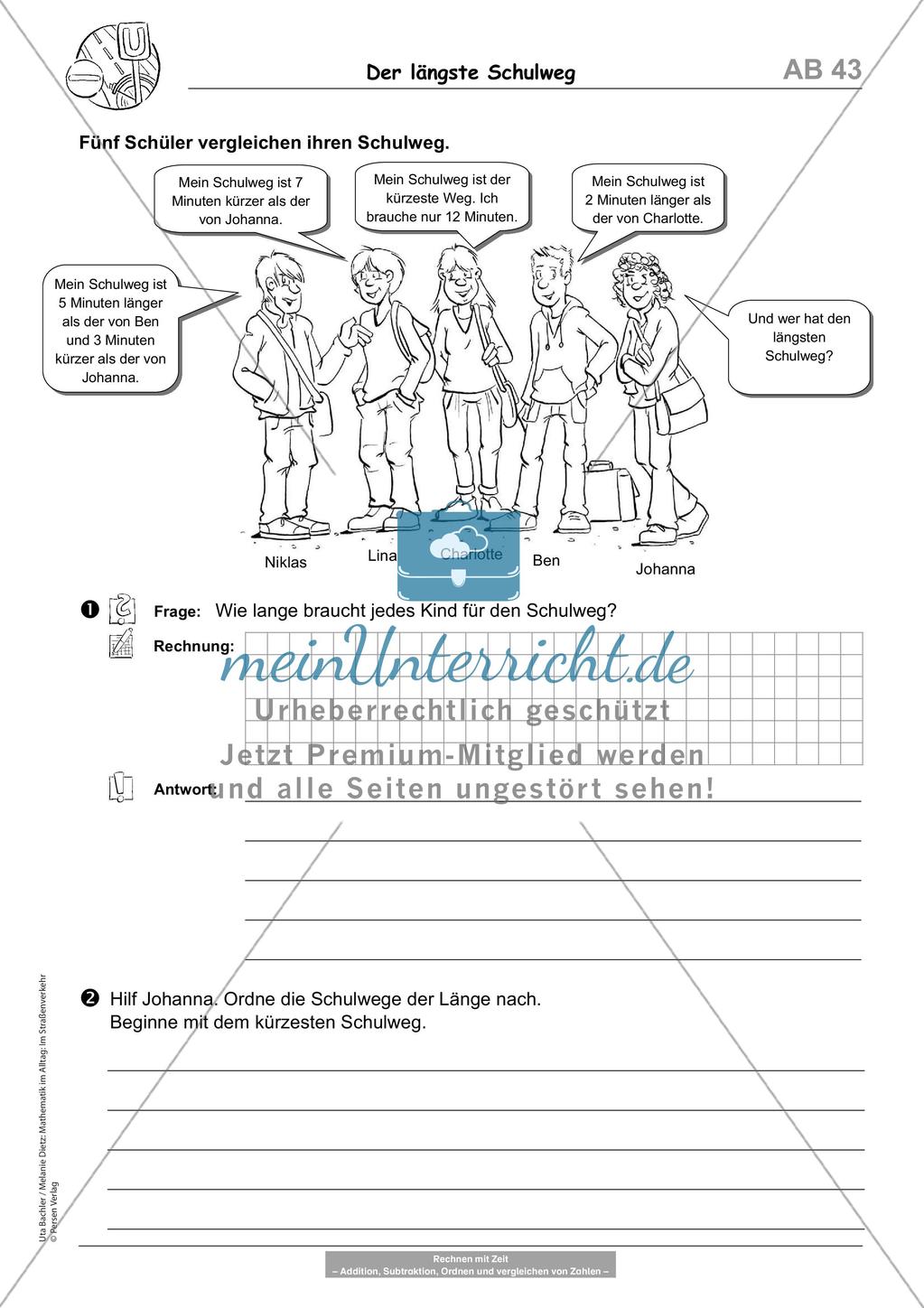 Sachaufgaben: Im Straßenverkehr Preview 6