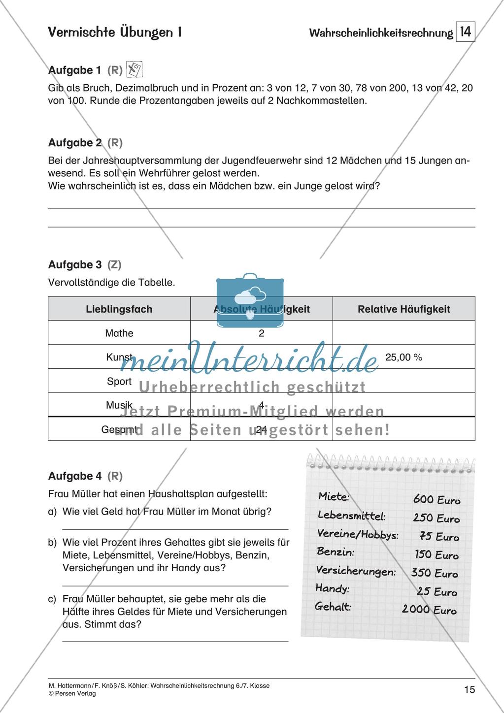 Wahrscheinlichkeitsrechnung Preview 17