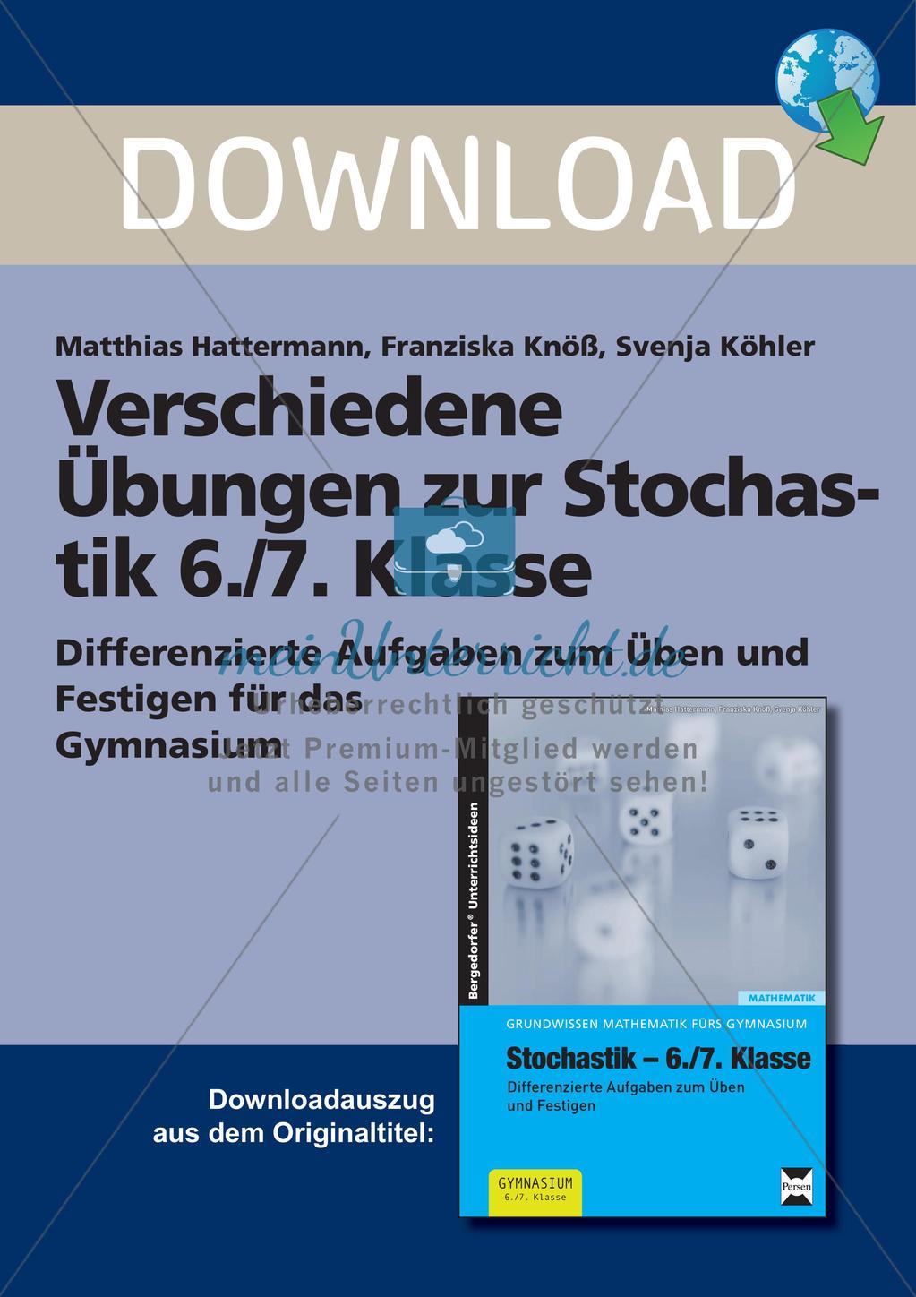 Verschiedene Übungen zur Stochastik Preview 1
