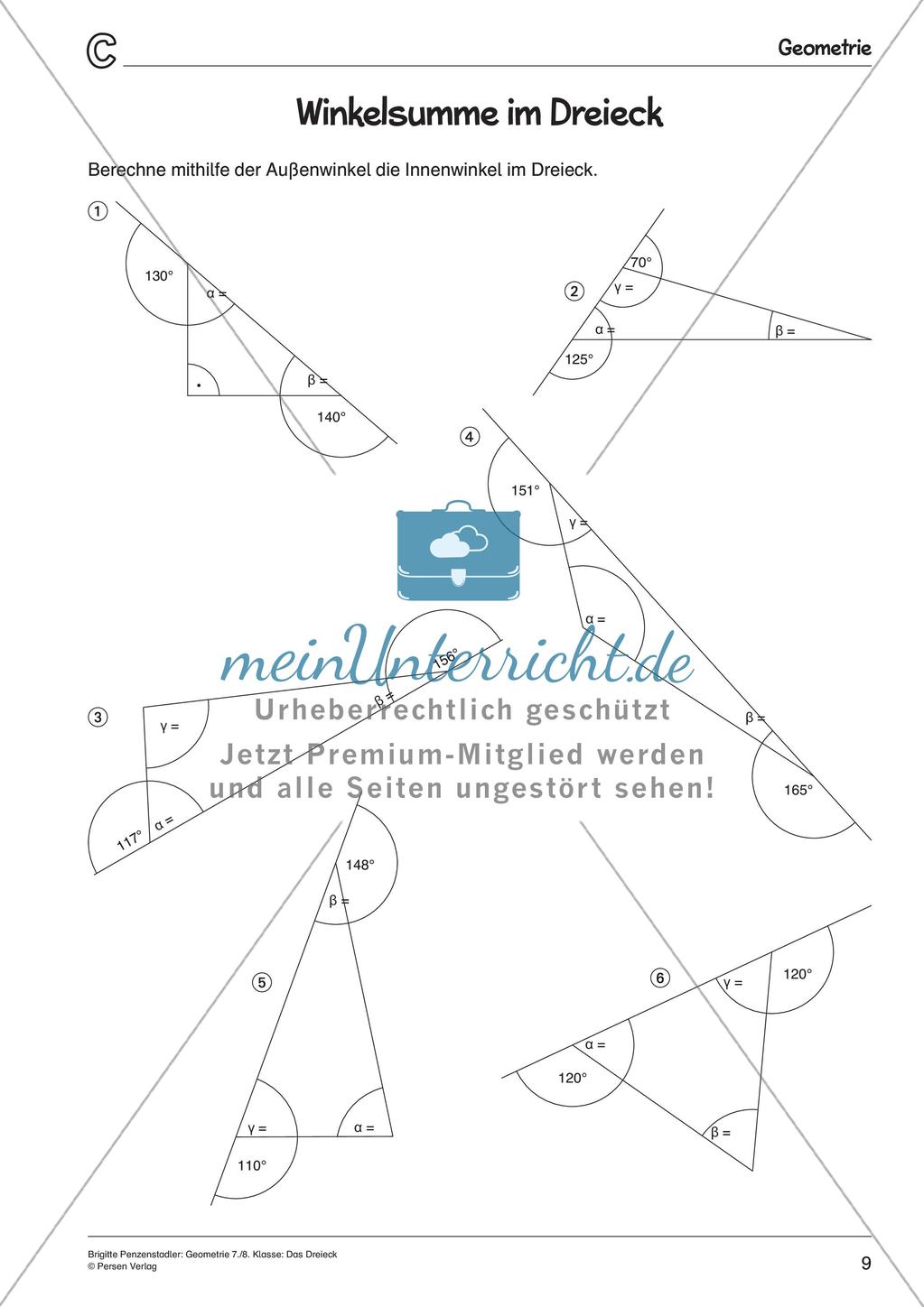 Geometrie: Das Dreieck Preview 11