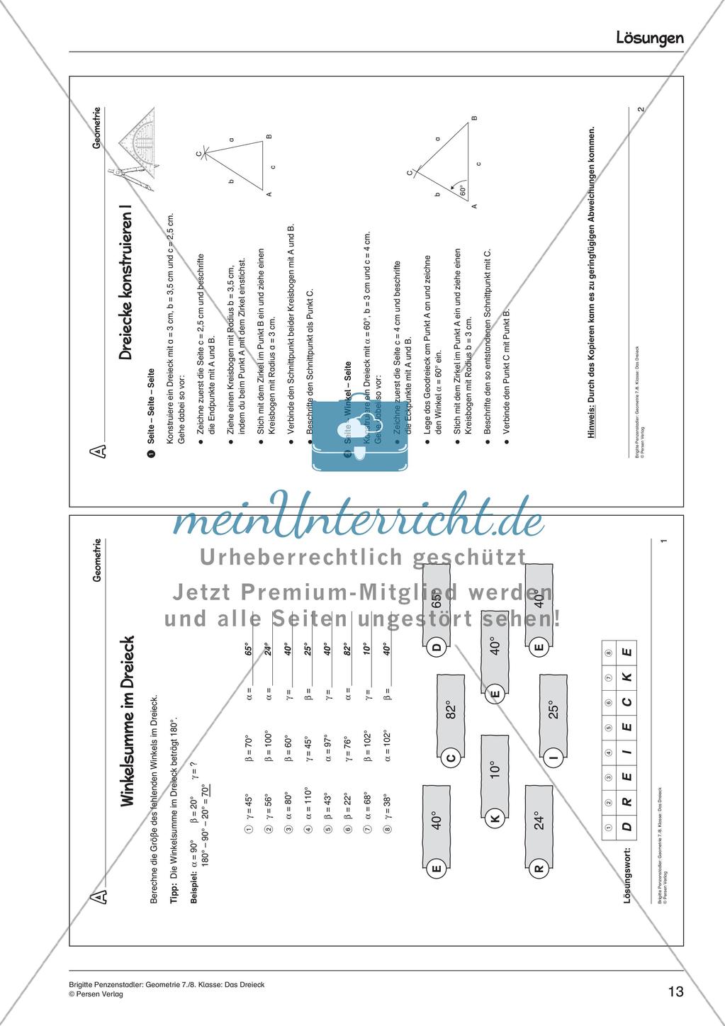 Geometrie: Das Dreieck Preview 15
