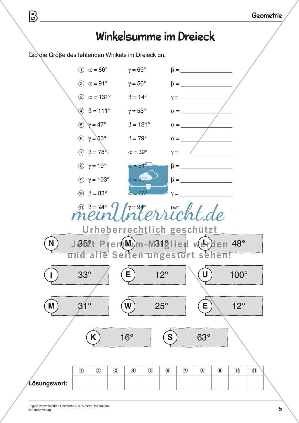 Geometrie: Das Dreieck Preview 7