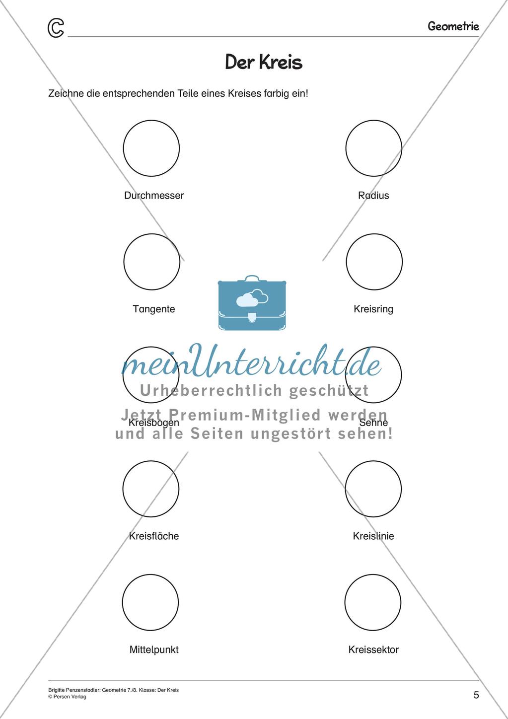 Geometrie: Der Kreis Preview 7