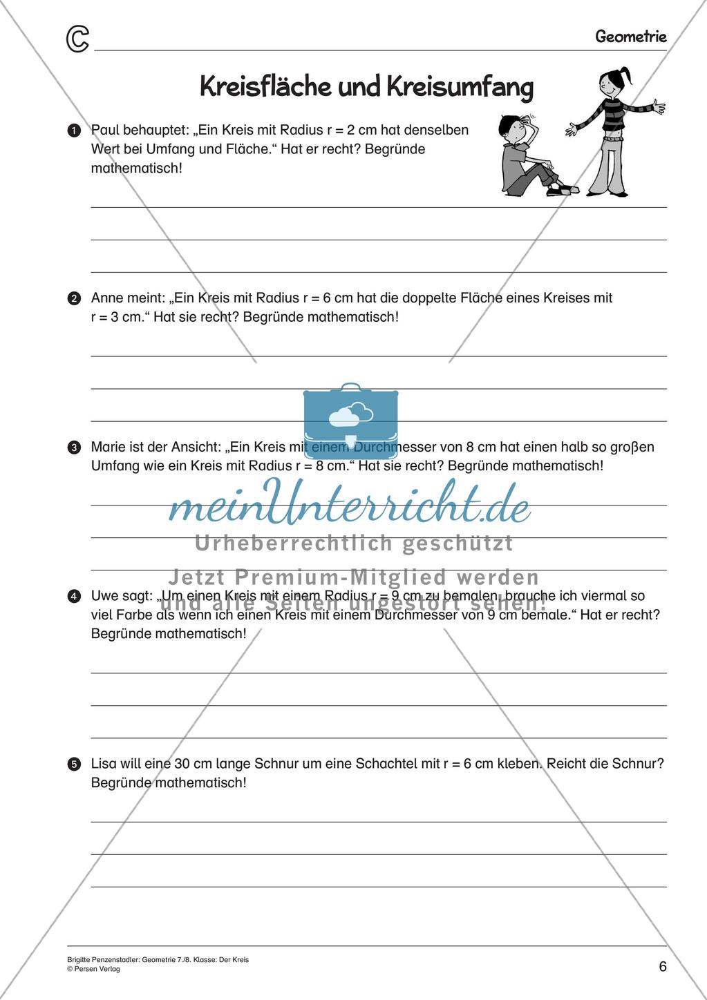 Geometrie: Der Kreis Preview 8