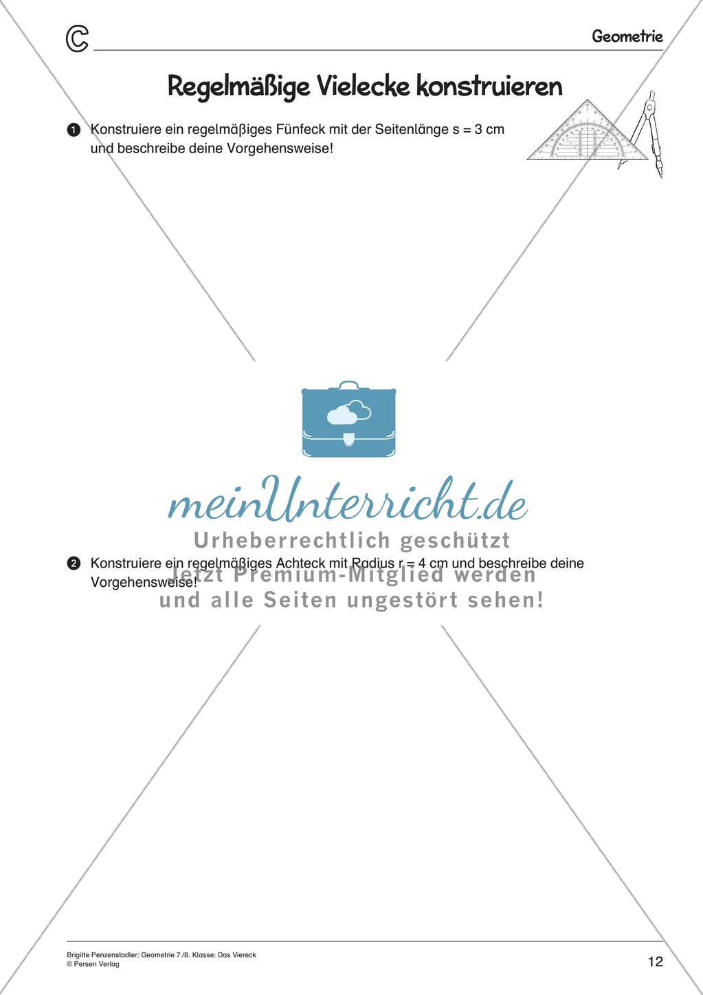 Geometrie: Das Viereck Preview 14